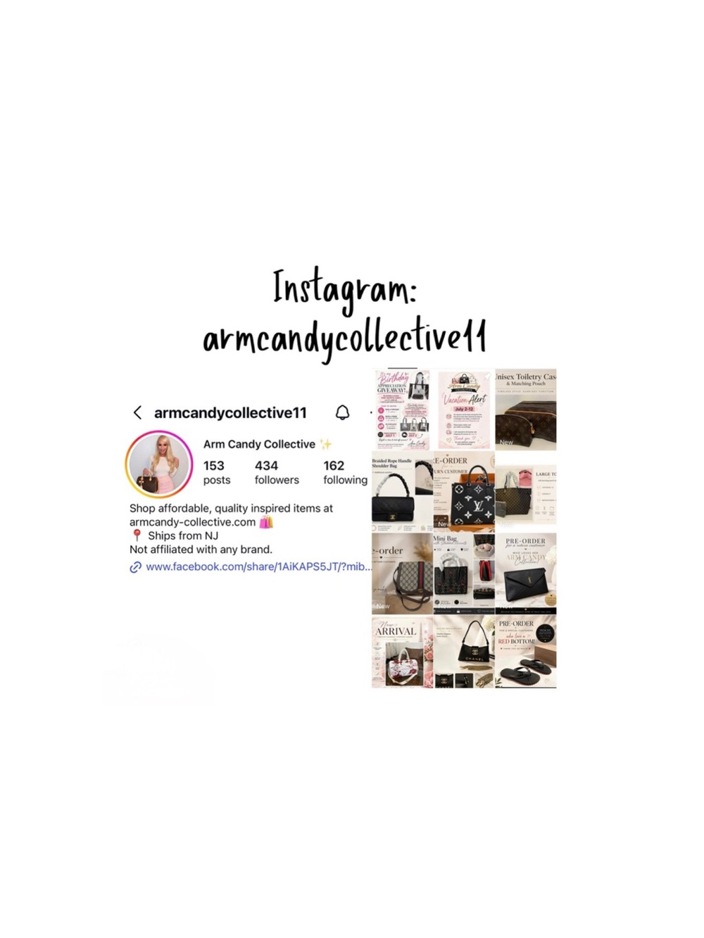 Please follow ARMCANDYCOLLECTIVE11 on IG